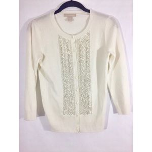 Banana Republic wool beaded cardigan FINAL PRICE